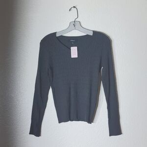 Active USA Ladies Medium Charcoal Grey Casual Sweater